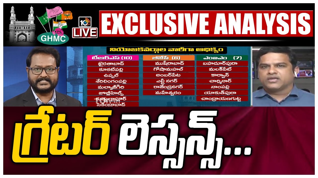 LIVE: టీఆర్‌ఎస్ ఎందుకు దెబ్బతింది? బీజేపీ ఎక్కడ గెల్చింది?| Analysis On GHMC Election Results |10TV