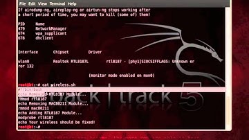 Backtrack 5 - Fixing RTL8187 Unknown 132 error