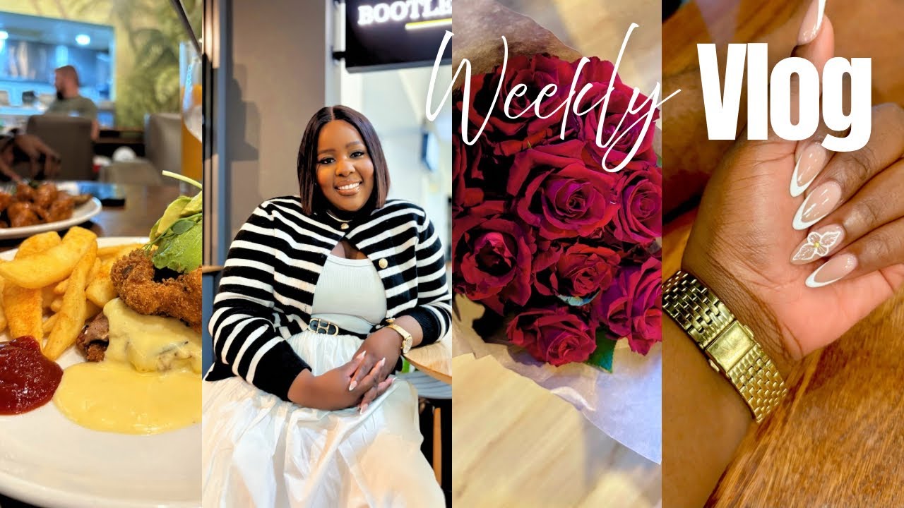 VLOG: Hair maintenance, new nails, lunch date with my love ,work ootd & more|South African YouTuber 