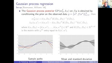 Analysis of Gaussian process regression, Aretha Teckentrup | LMS Computer Science Colloquium
