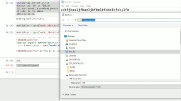 Python 8 ( lire les fichiers avec Jupiter Python)