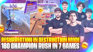 RESURRECTION IN DESTRUCTION MODE💀🥶 | 180 POINT CHAMPION RUSH RULE WINNER🔥🏆 | FREE FIRE ESPORTS screenshot 4