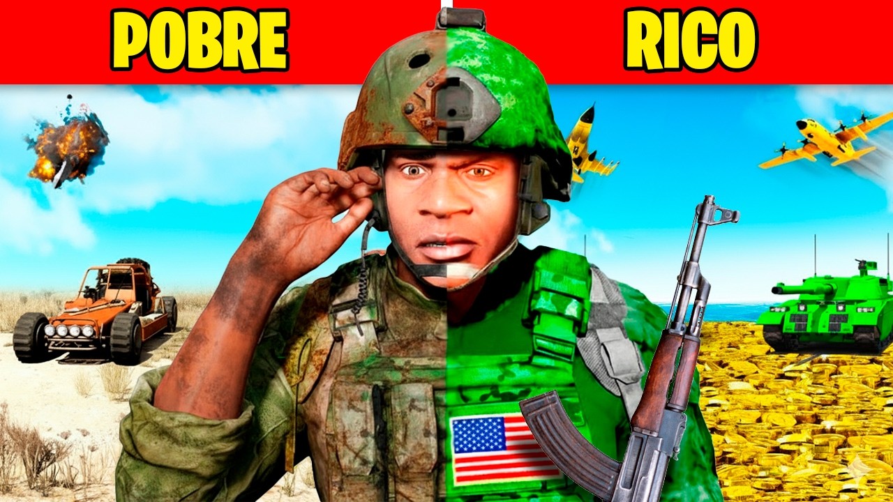 MILITAR de NIVEL 1 a 100 en GTA 5 (Pelicula)