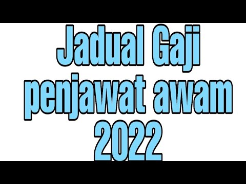 Pembayaran gaji penjawat awam 2022