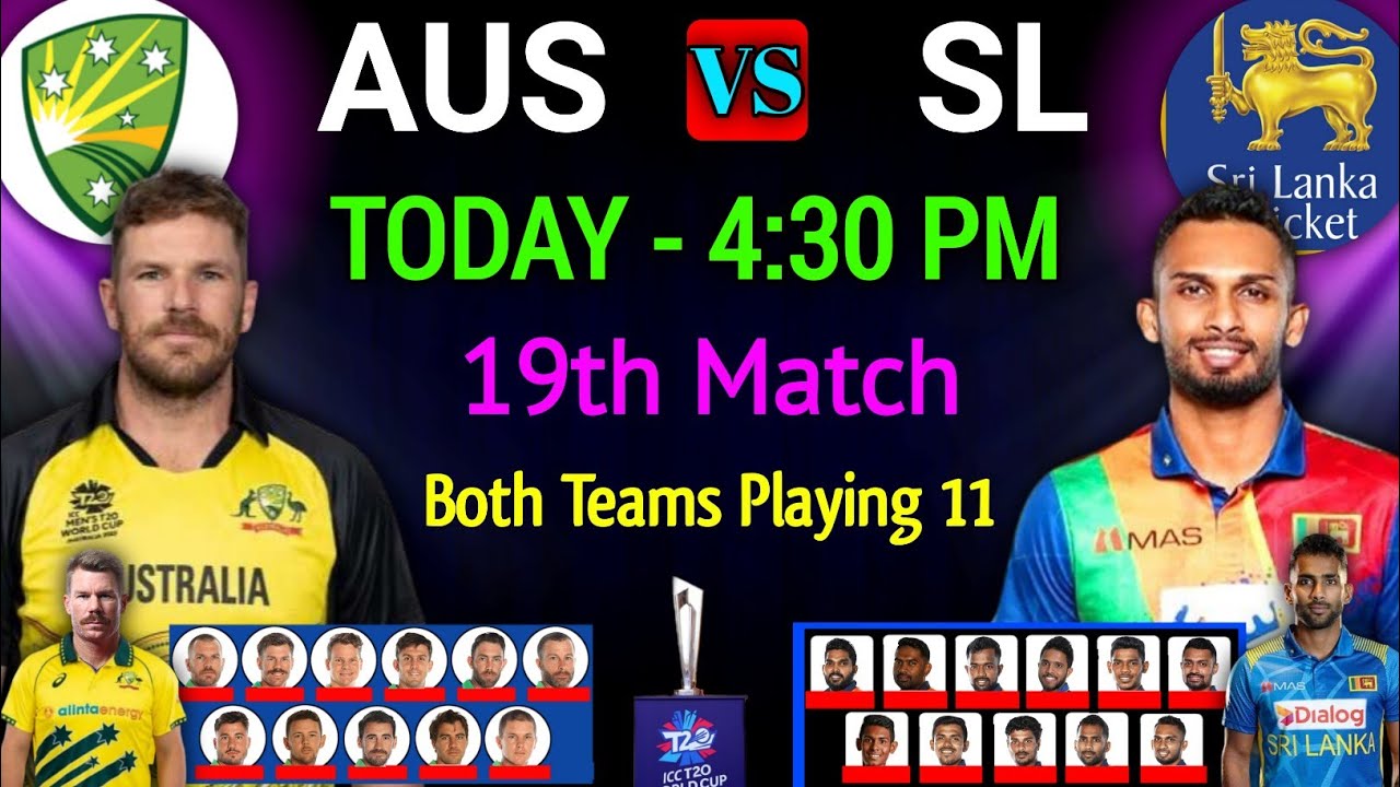 ICC T20 World Cup 2022 | Australia vs Sri Lanka Playing 11 | AUS vs SL Playing 11 2022 | Super 12
