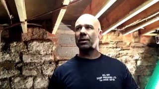 Basement Conversion Project midway walk round Barnsley. All Dry Damp Proofing Ltd