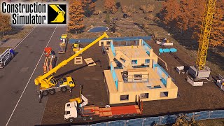 Timelapse👷‍♂️Multiplayer👷‍♂️ Gameplay 🚧 Office Building Part 2 E.U. Map 🚧Construction Simulator 23