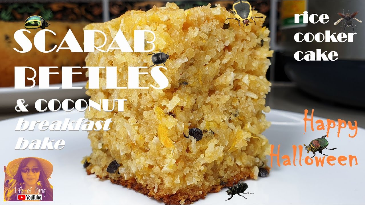 EASY RICE COOKER CAKE RECIPES SCARAB BEETLES (passion fruit) & Coconut