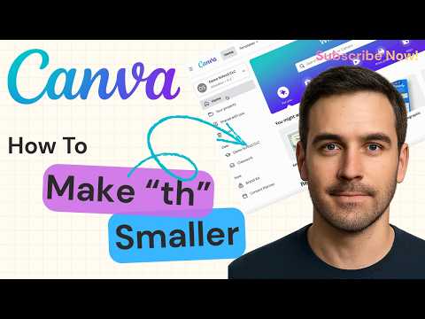 How to Make the “th” Small in Canva | Canva Superscript Tutorial 2026