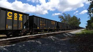 FEC train 127 with EMDs & More CSX Coal!
