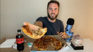 ASMR Eating Pizza Mukbang || Soft Spoken and Mouth Sounds for Sleep & Relaxation || Love, Live, ASMR screenshot 2