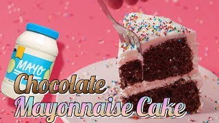 Would you put mayonnaise in your cake? find the recipe here:
https://hellogiggles.com/lifestyle/chocolate-mayonnaise-cake/
subscribe to hellogiggles! - https...