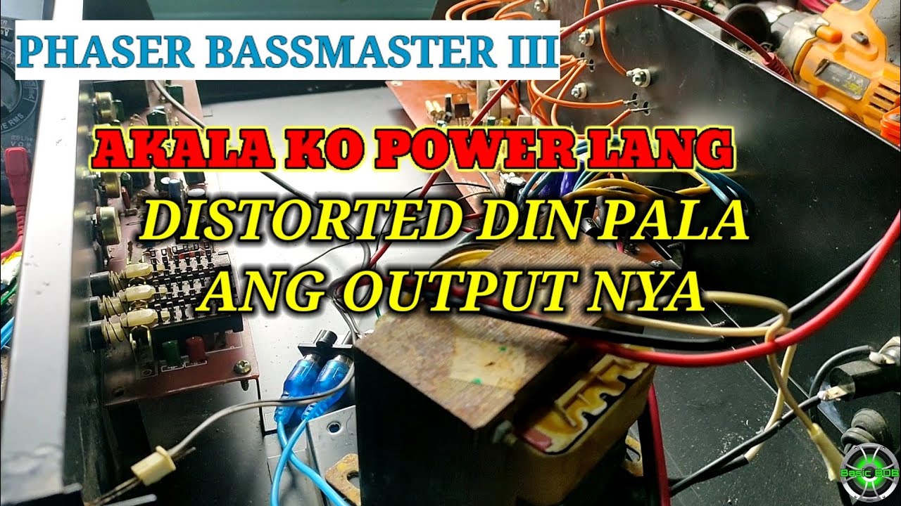 Phaser Guitar amp Bass Master III , wala daw power + distorted ang