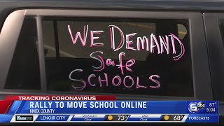 Group rallies to move Knox County Schools online only