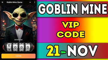 21 November Goblin Mine Game VIP Code | Goblin Mine Game Code | Goblin Mine Game Daily Combo |AGP #1