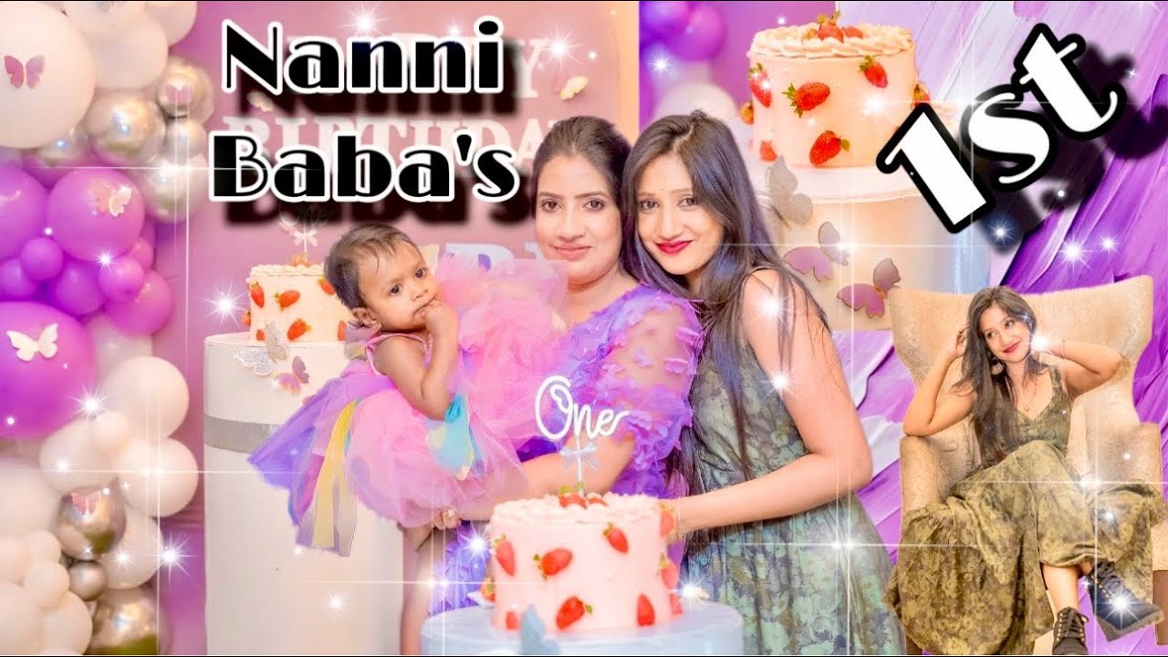 නන්නි බබාත් දැන් ලොකුයිලු ඔන්න💜🙈/Diyathi’s 1st Birthday 🎂/සිංහල Vlog #birthday #celebration