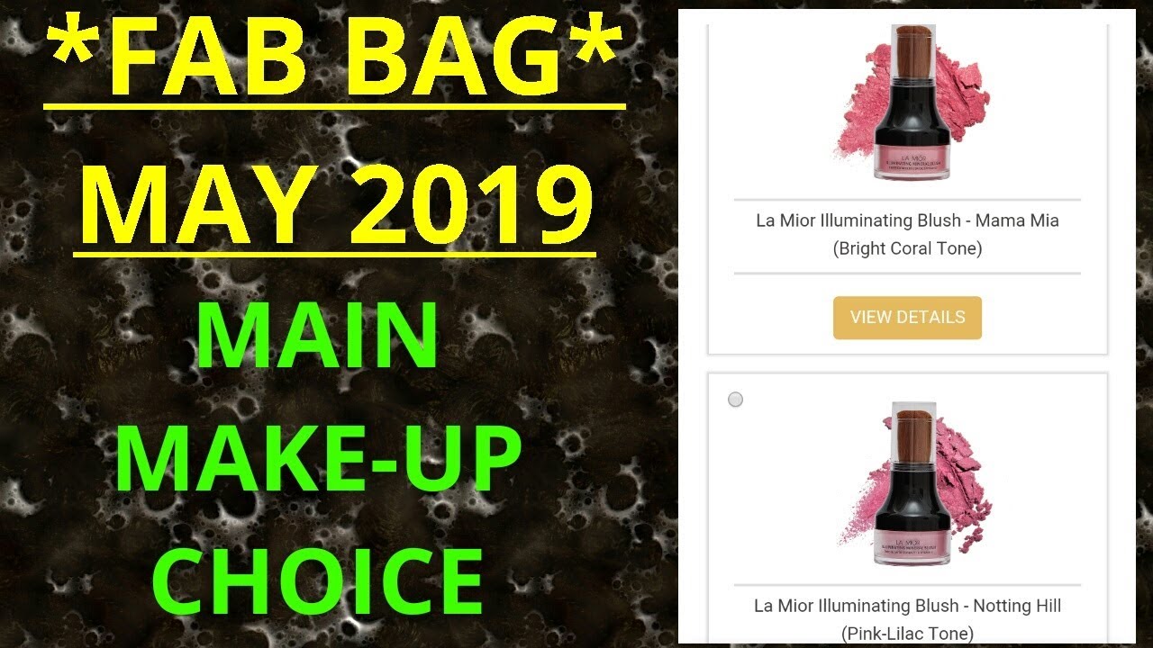 FAB BAG MAY 2019 | MAIN MAKEUP CHOICE