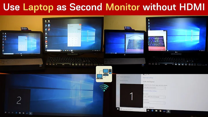 Use Laptop as Second Monitor Wirelessly | without laptop hdmi input