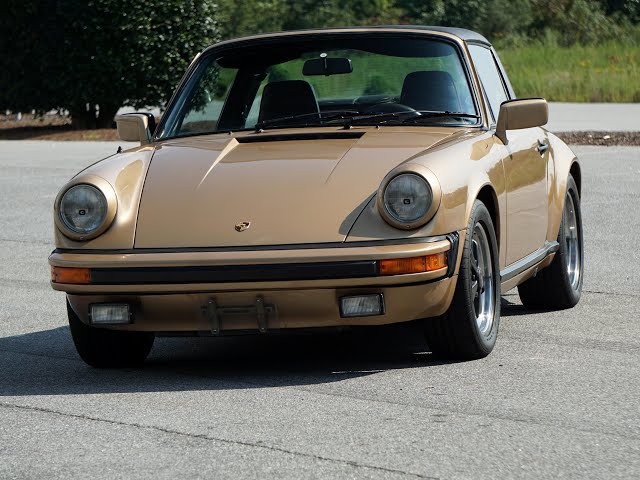 Porsche 911 SC TARGA 1979 air cooled Start up and walk around