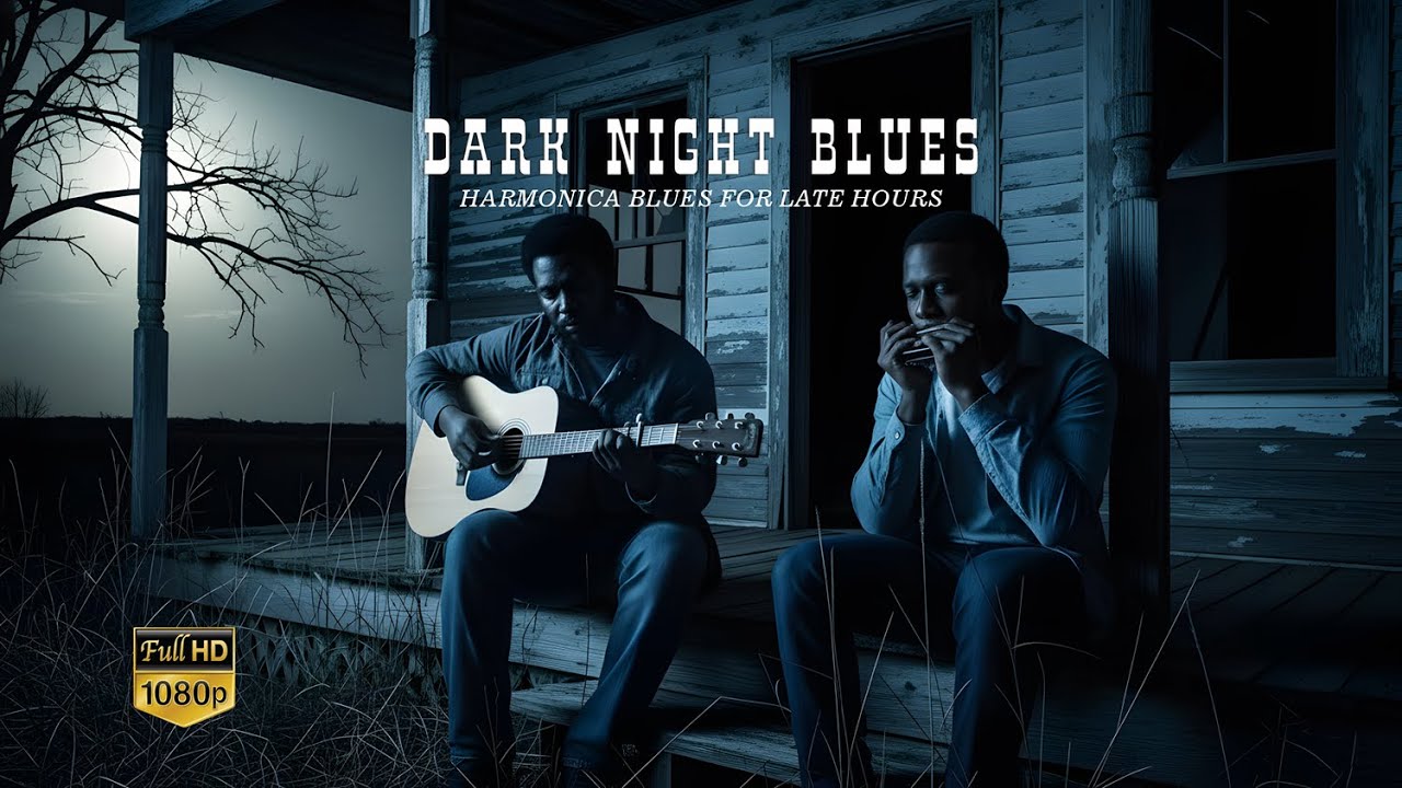 Dark Night Blues 👤🎺 harmonica blues for late hours
