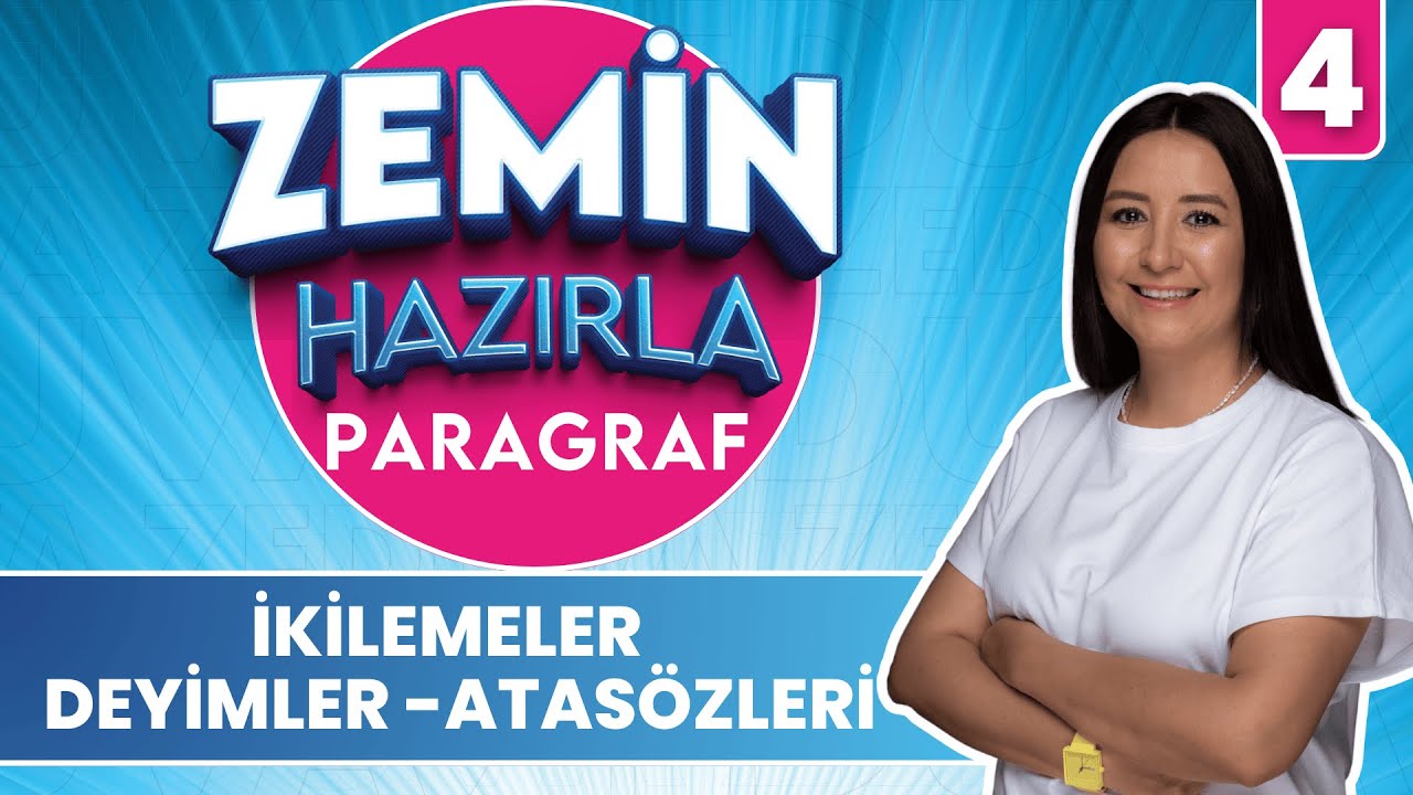 İkilemeler Deyimler Atasözleri Soru Çözümü|  20 GÜNDE ZEMİN HAZIRLA PARAGRAF ANLAM KAMPI 2026 | 4