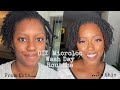 Microloc Wash Day Routine | Braiding & Banding | DIY Two Strand Twist Microlocs