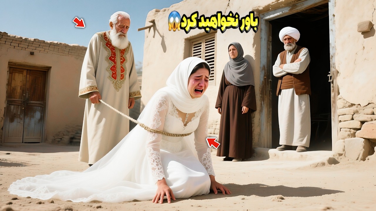 زن ظالم، دختر جوان بی‌پناه را به پیرمرد سالخورده شوهر داد 😱 اما اتفاق وحشتناک افتاد که... 😱
