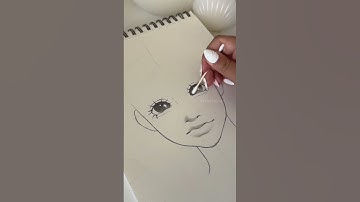 Draw a face with me #drawingtips #facedrawing #flower #sketch #tutorial #tipsfordrawing #facedrawing