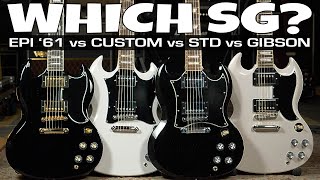 Which SG - Epiphone 1961 Les Paul SG vs SG Custom vs SG Standard vs Gibson SG Standard