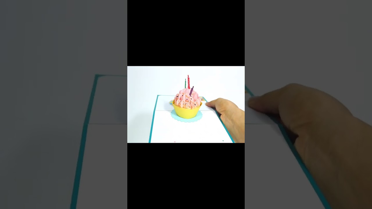 3d cupcake greeting card pop up birthday cards for him