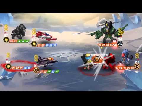 Transformers Battle Tactics #12: Centuritron falling.
