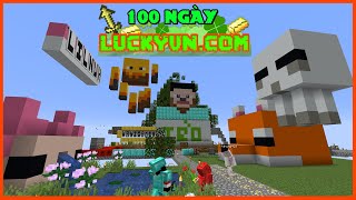 MINECRAFT TÓM TẮT 100 NGÀY SKYBLOCK NEW SERVER LUCKYVN.COM