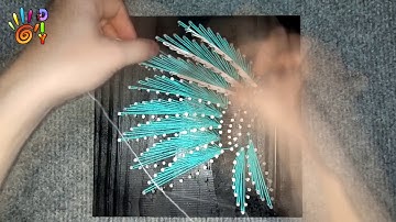DIY - STRING ART TIME LAPSE / TRANH CHỈ ĐINH CHIẾC MŨ LÔNG VŨ CỦA TÙ TRƯỞNG/ STRING ART FOR BEGINNER
