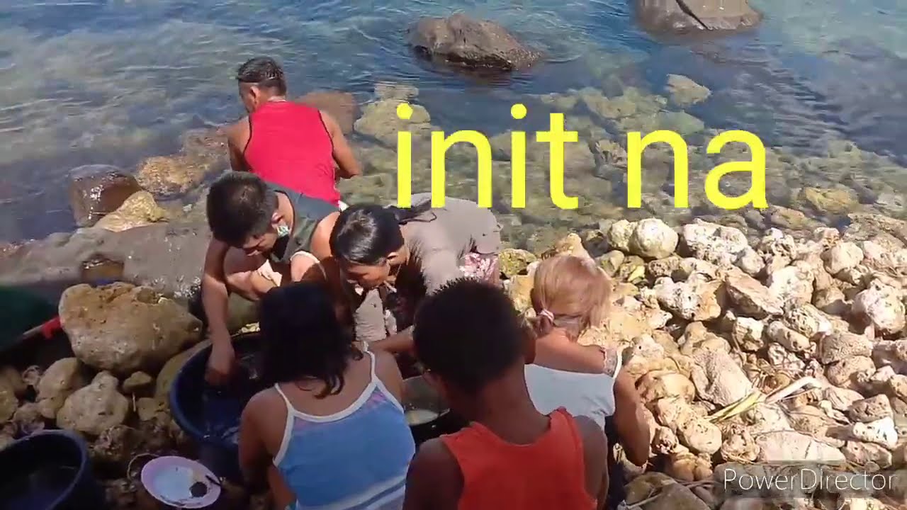 EATING SEA URCHIN TUYOM IN VISAYA PHILIPPINES BANINGFAMILY BAGO 