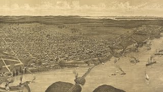 Tacoma Washington History and Map (1885)