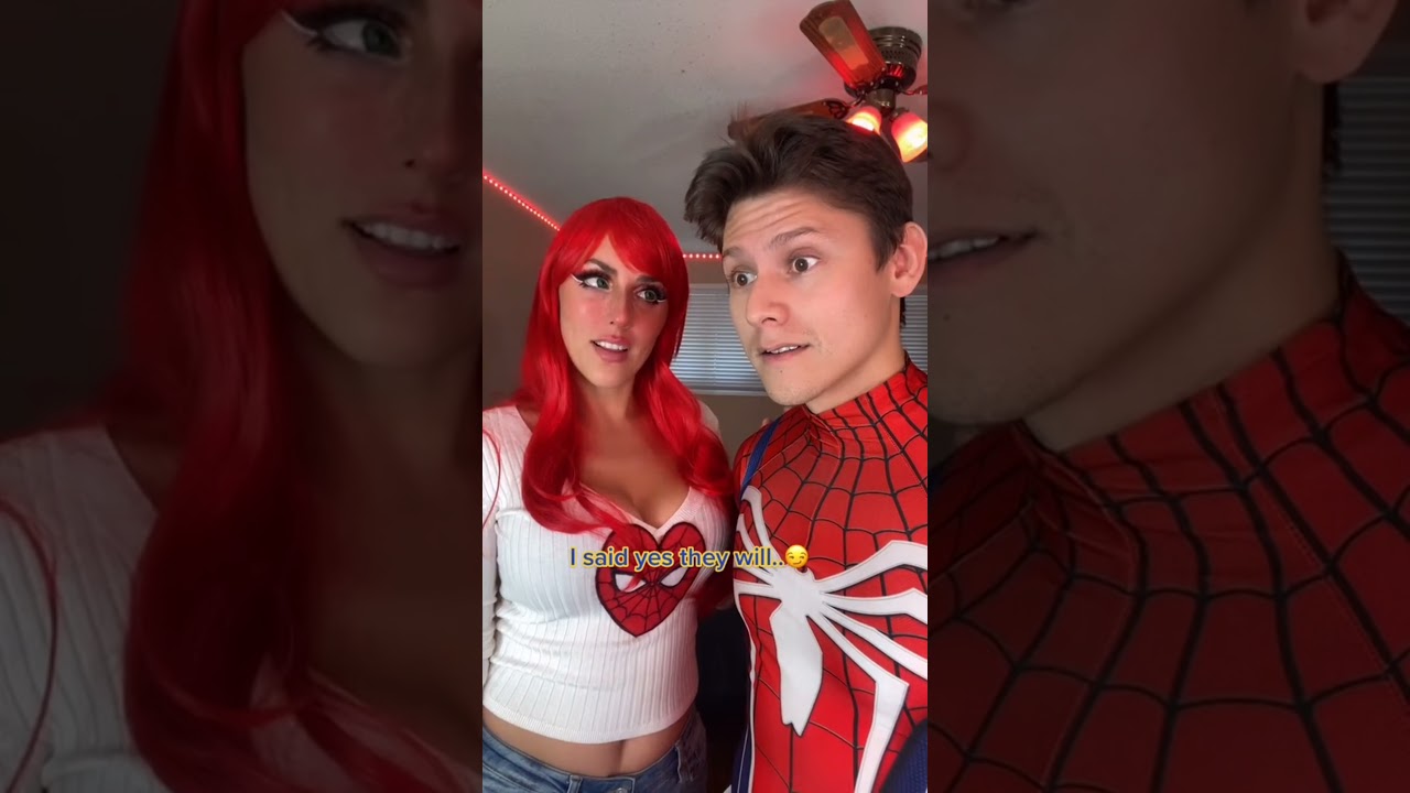 Kiss. We did it💋😳 #spiderman #maryjane #marvel #fyp #kiss #love #lovestory #spiderverse #lovestatus