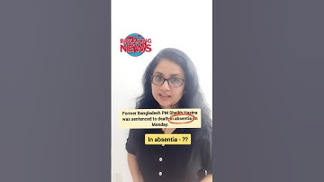 In absentia meaning? Learn new word from current news #english #learnenglish #shorts