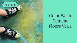 Quick Cement Floor Makeover with Paint
