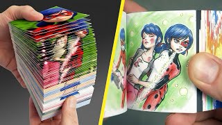 Sabine Save Her Daughter Marinatte & Transform into miraculous ladybug￼ | Flip Book Pages  Movie