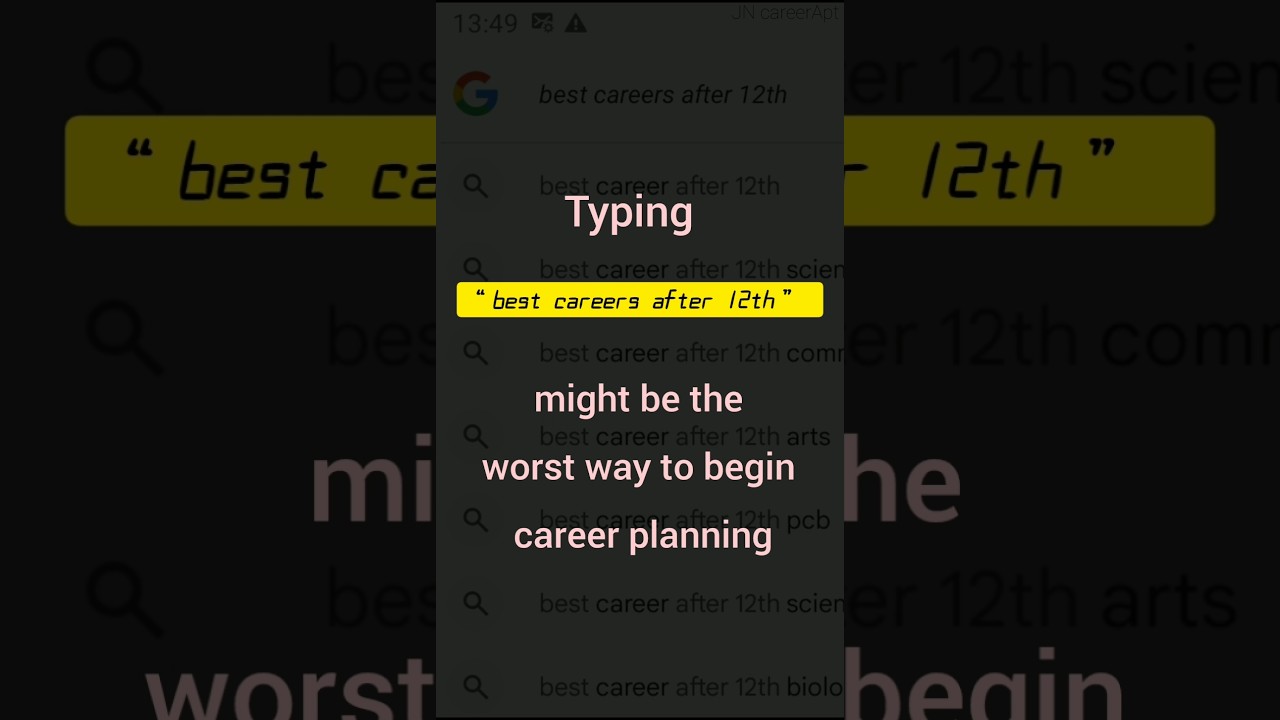 Don’t Google Careers Blindly! JN Careerapt