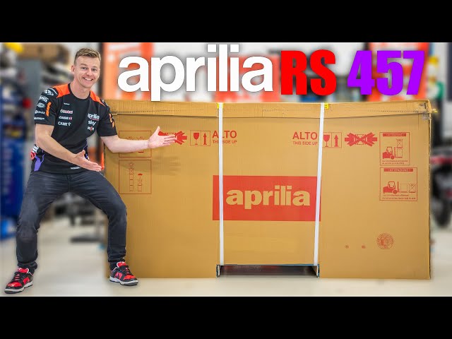 2024 Aprilia 457 RS Unboxing & Detailed Look class=