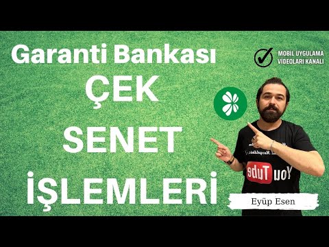 Garanti Bankası Çek ve Senet İşlemleri