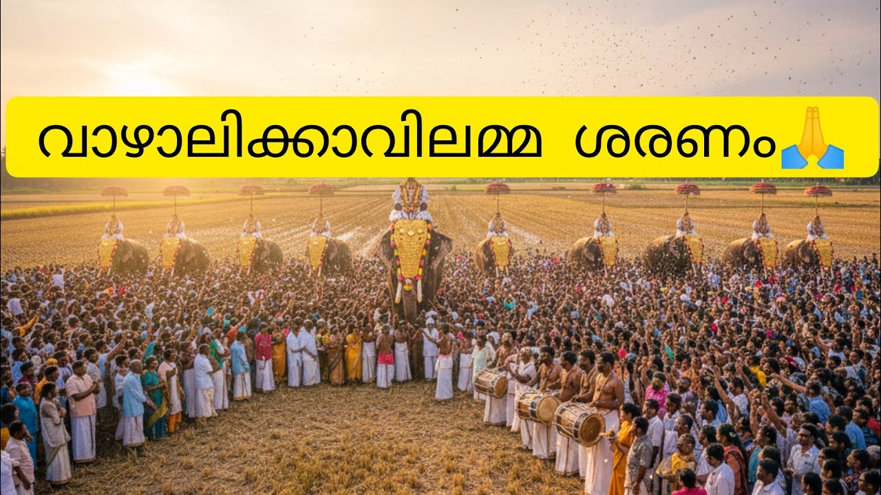 മനംനിറയ്ക്കുന്ന കാഴ്ചകളുമായി വാഴാലിക്കാവിലമ്മ പൂരം 2026 | Vazhalikkavilamma Pooram Visuals