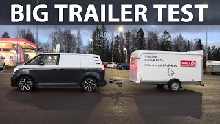 VW ID Buzz Cargo range test with trailer part 2