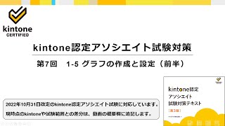 kintone認定アソシエイト試験対策　第7回　1-5 グラフの作成と設定（前半）　＜テキスト第3版対応＞