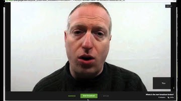 Where is my Hangout on Air Start Broadcast Button?