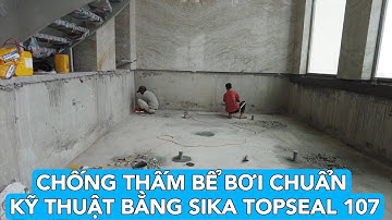 Kỹ thuật chống thấm bể bơi tốt nhất bằng Sika topseal 107 | Latex TH .
