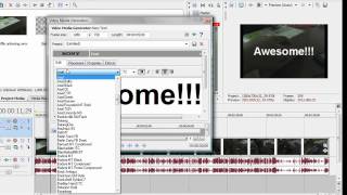 Sony Vegas Tutorial #1 (SVT 1) - How to add Text effects in Sony vegas pro! screenshot 3