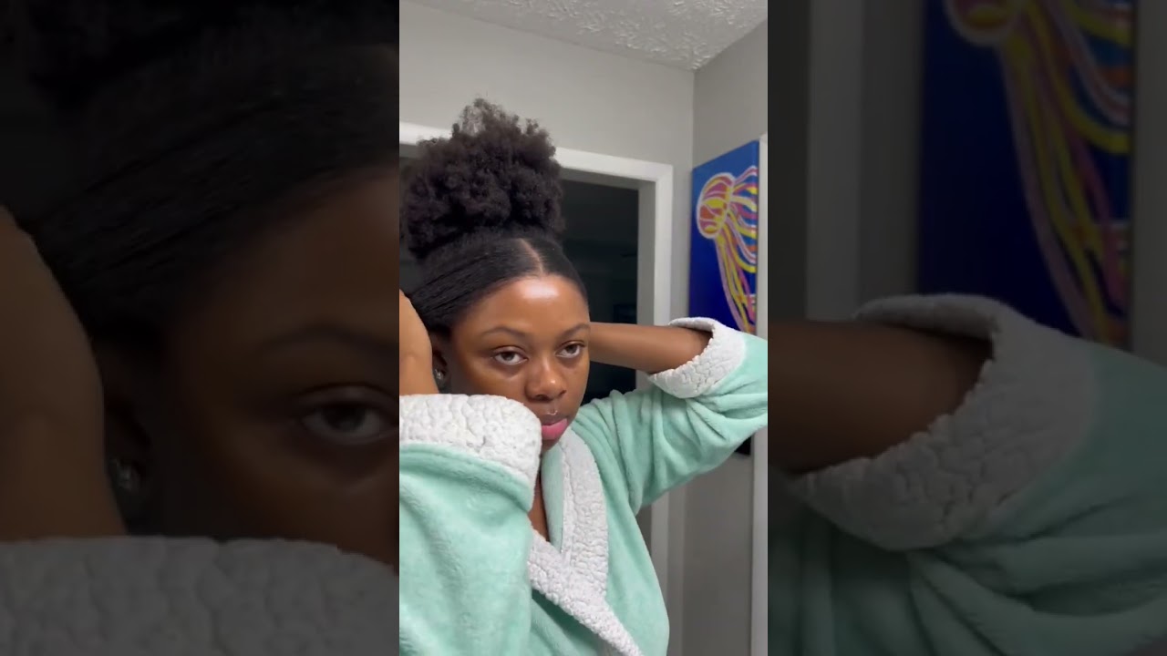 Claw clip hairstyle tutorial for natural hair