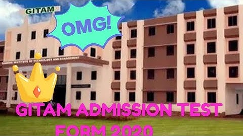 GITAM ADMISSION TEST 2020 | GITAM ENTRANCE EXAM 2020